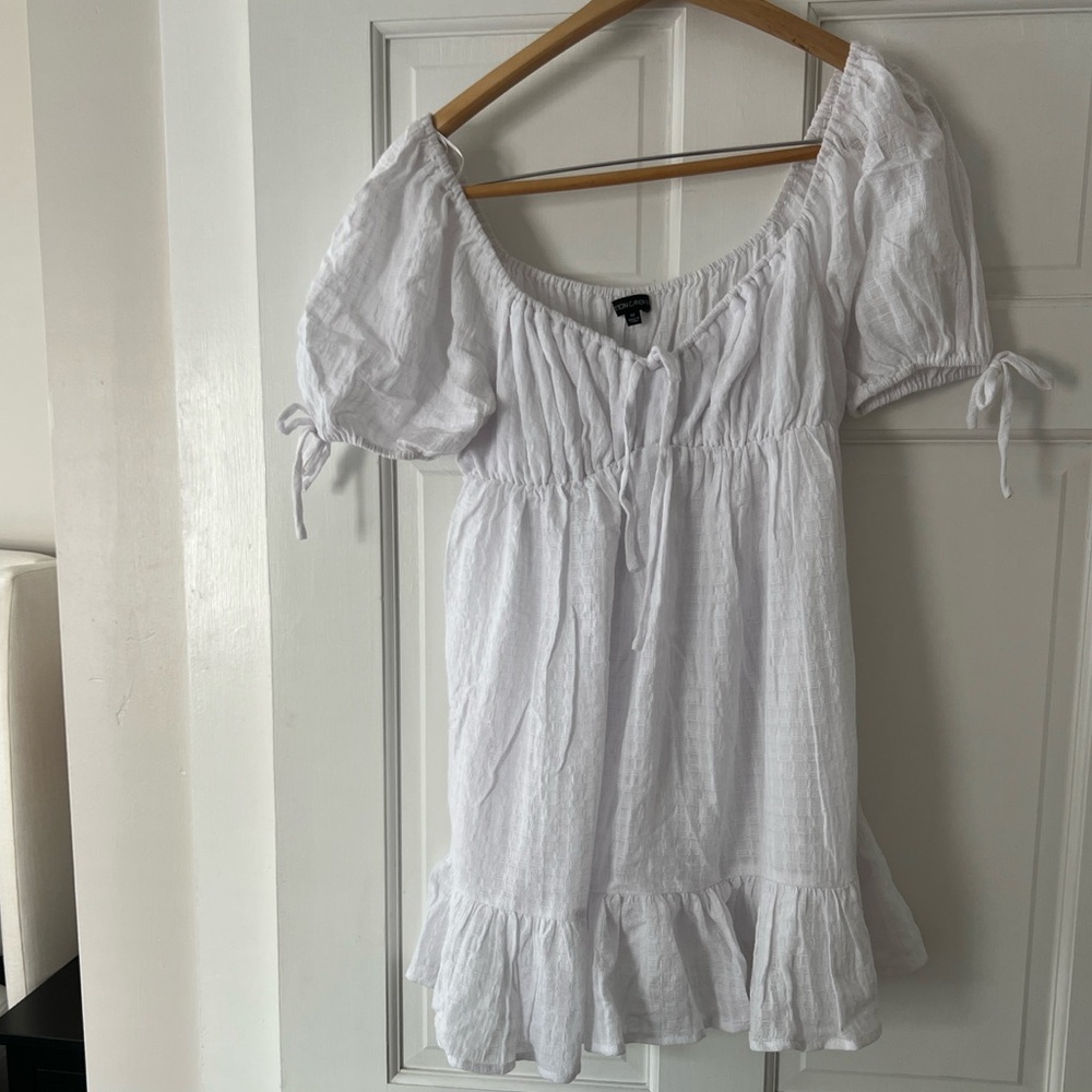 Cotton Candy LA White Babydoll Dress - M - NEVER WORN